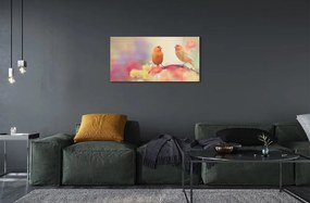 Sklenený obraz farebný papagáj 140x70 cm