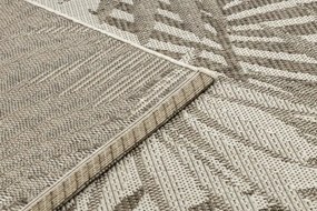 Koberec šnúrkový SIZAL FLOORLUX 20504 LÍSTIE šampanské / tmavosivý DŽUNGĽA
