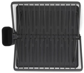 Tmavosivý kovový dvojposchodový odkvapkávač 37x33 cm – Brabantia