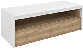 Sapho Sapho, VIERA umývadlová skrinka 120x44x50cm, biela matná/dub Alabama, VA120-2222