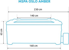 Marimex | Vírivý bazén MSPA Oslo Amber F-AM063W | 11400311