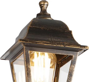 Inteligentný lampáš antické zlato 3-svetlá IP44 vrátane Wifi ST64 - Capital