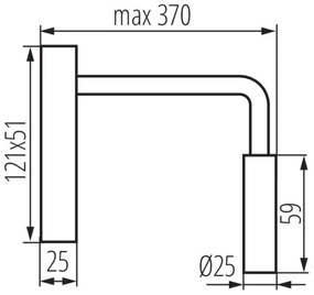Kanlux 32522 - LED Flexibilná lampička TONIL LED/2,7W/230V čierna