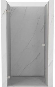 Mexen, Mexen Lunar-B Otočné ľavé sprchové dvere 95 cm, transparentné, brúsený nikel - 832-095-000-97-00-L