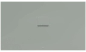 VILLEROY &amp; BOCH Squaro Infinity obdĺžniková sprchová vanička z materiálu Quaryl, štandardný model, protišmyk (C), 1400 x 800 x 40 mm, Morning Green, UDQ1480SQI2V-R8