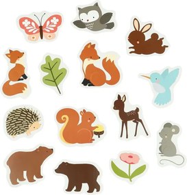 Penové hračky do kúpeľa – Lesní priatelia | 14-dielna sada do vane