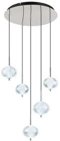 Globo 16042-5HC - LED Luster na lanku AIDA 5xLED/6,6W/230V 3000K/4500K/6500K