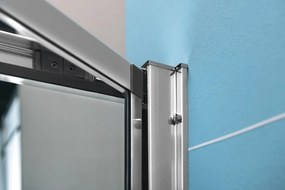Polysan, EASY LINE obdĺžniková sprchová zástena 900x800mm, skladacie dvere, L/P varianta, číre sklo, EL1990EL3215