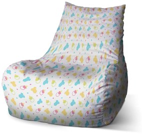 Sablio Sedací vak Bean Cumlíky a body - 100 x 90 x 45 cm