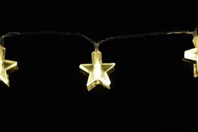 Vianočná svetelná reťaz - hviezdy, teple biela