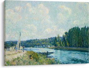 Obraz - Alfred Sisley, The Banks of the Oise, reprodukcia (70x50 cm)