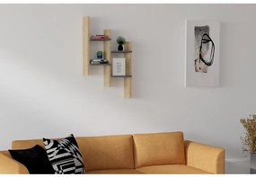 Nástenná polica SU 85x49 cm béžová/antracit