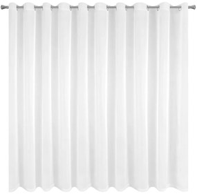 ZÁCLONA NA KRÚŽKOCH LUCY 350X150 CM BIELA