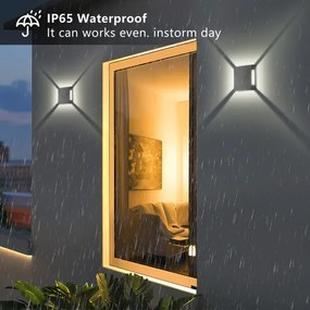 Brilagi - LED exteriérové nástenné svietidlo QUADRAY LED/4W/230V antracitové IP65