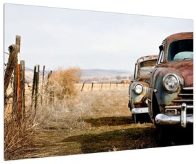 Obraz starých áut (90x60 cm)