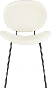 Biela čalúnená jedálenská stolička Maddie – Yes Everyday