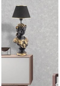 Stolná lampa OPELYA 1xE27/40W/230V čierna/zlatá