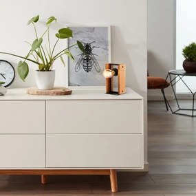 Brilliant - Stolná lampa CALANDRA 1xE27/42W/230V borovica