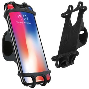 Verk 14407 Silikonový držák na kolo na telefon černý