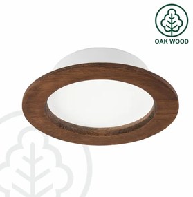 LED Podhľadové svietidlo WOODY SPOT LED/12,5W/230V 4000K čerešňa Ø16 cm