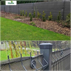 Tieniaca sieť 1,5x50 m 140g/m2 + 50 svoriek PLONOS 454310 - sivá