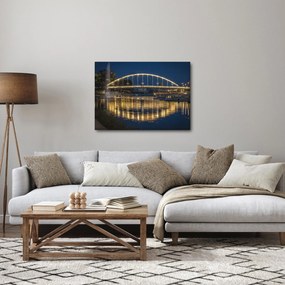 Obraz mosta s fontánou (70x50 cm)