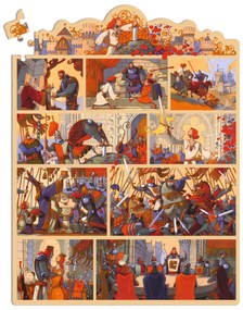 Rozprávkové puzzle - Kráľ Artuš - 100 ks