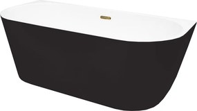 Besco Akrylátová voľne stojaca vaňa Vica NEW BW Matt CC/SP 150x80 (160x80, 170x80), s prepadom BESCO-Typ výpuste: Alcaplast Click-Clack so štrbinovým…