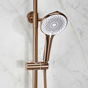 Rea Clif, sprchový set s ručnou a hlavovou sprchou, medená matná, REA-P3914