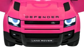 Elektrické autíčko Land Rover Defender ružové