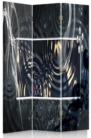 Gario Paraván Abstraktné vodné kruhy Rozmery: 110 x 170 cm, Prevedenie: Klasický paraván