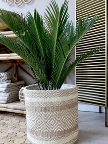 Chic Antique Jutový obal na kvetináč Nature menší