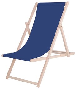 Záhradné lehátko modré/buk