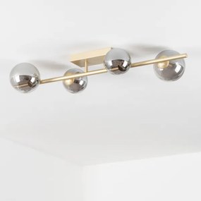 Brilagi - LED Prisadený luster MILLA 4xG9/3W/230V zlatá/dymová