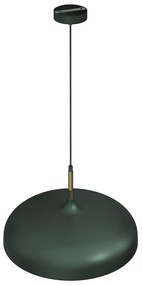 Závesné svietidlo Lincoln, 1x zlaté/zelené kovové tienidlo, (fi 35cm), gr/g