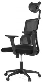 Kancelárska otočná stolička VILD — látka, čierna