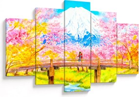 Obraz - Maľovaný pár, aquarel (150x105 cm)