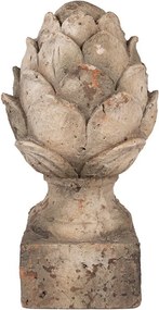 Béžovo-hnedá antik dekorácia busta šiška - Ø 19*35 cm