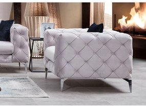 Svetlosivé kreslo Como – Artie