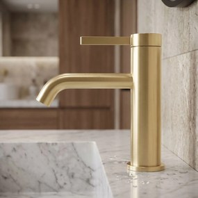 Rea Rivo, umývadlová batéria h-165, zlatá matná, REA-B6533