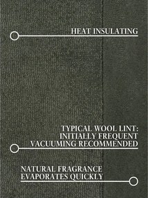 Tmavozelený ručne tkaný koberec s prímesou vlny 80x150 cm Kari – Villeroy&amp;Boch