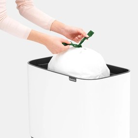 Biely dotykový oceľový odpadkový kôš 36 l Bo Touch Bin – Brabantia