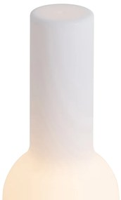 Vonkajšia stolová lampa béžová s bielou vrátane nabíjateľnej LED IP44 - Haard