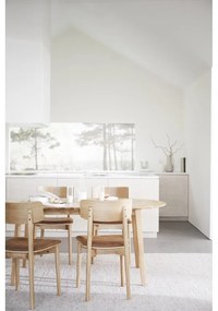 Jedálenská stolička z imitácie kože v koňakovohnedo-prírodnej farbe v súprave 2 ks Wolcott – Rowico