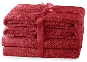 Súprava uterákov AmeliaHome Amary červená
