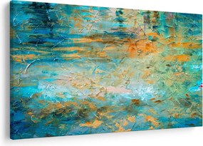 Obraz modrej abstrakcie (90x60 cm)