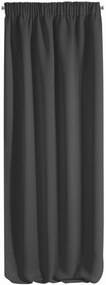 Jednofarebné zatemňovacie závesy do spálne tmavo sivej farby 135 x 270 cm