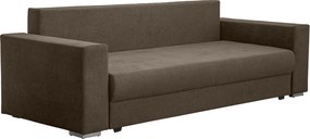 Pohovka rozkladacia na lôžko Genf, gaštanová hnedá látka