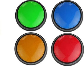 LEAN Toys Sada bzučiakov 4 svetlá Svetlo Zvuk 4 farby