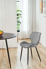Jedálenská stolička Saira (sivá) (2ks). Akcia -20%. Vlastná spoľahlivá doprava až k Vám domov. 1071286